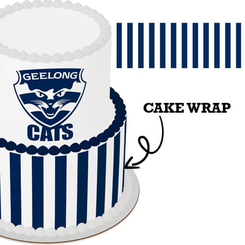 Cake Wrap // AFL Geelong Cats