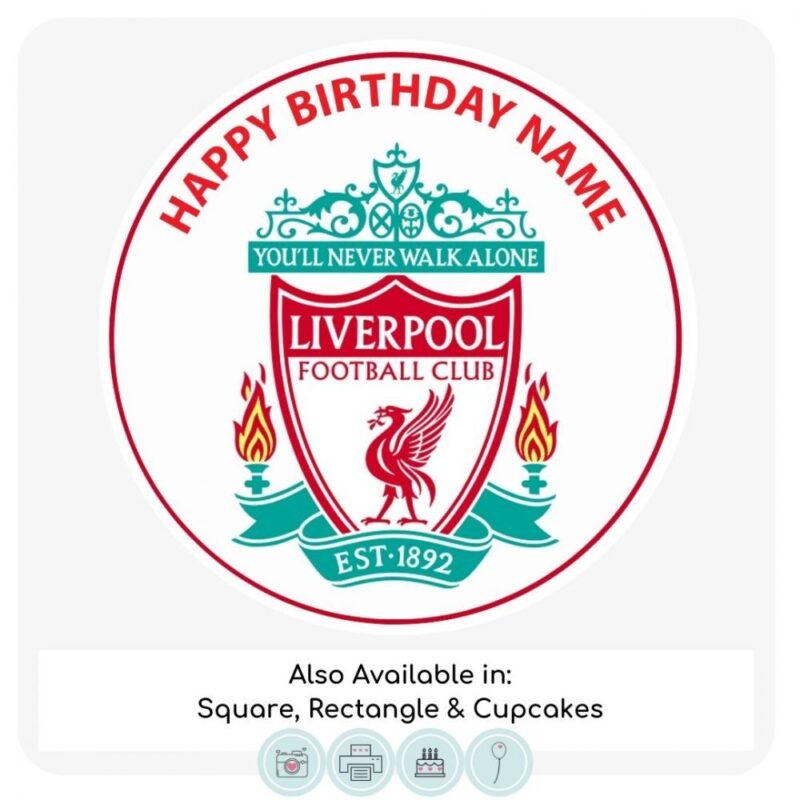 Liverpool FC Themed Cake Topper